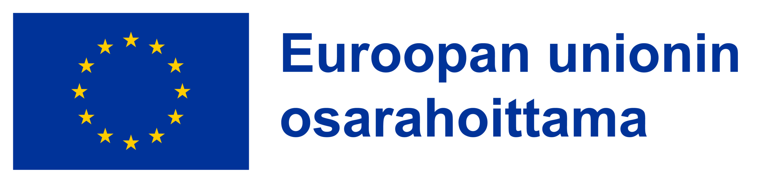 EU:n logo. Euroopan unionin osarahoittama.